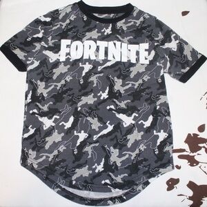 FORTNITE Camo Logo Boys Short Sleeve Tee